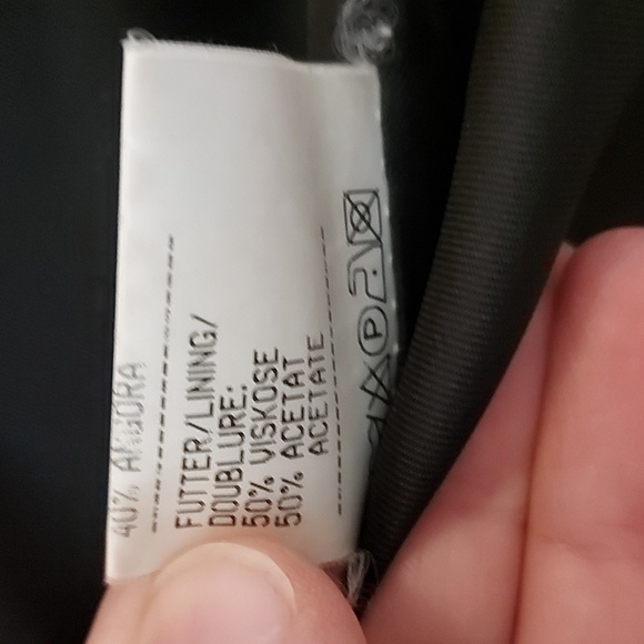 Vintage wool and angora black maxi coat - Picture 5 of 7